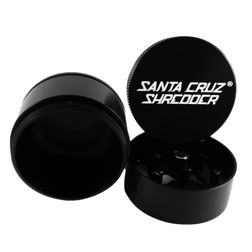 Santa Cruz Shredder Aluminum Herb Grinder | Small | 3-Part | Black