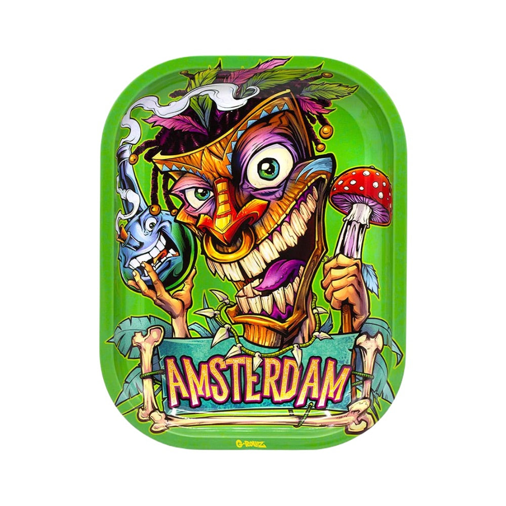 G-Rollz Tiki Amsterdam Rolling Tray | Medium