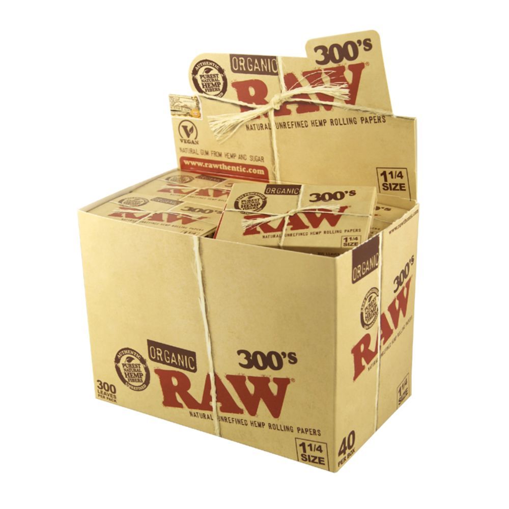 RAW Organic 300's Creaseless Rolling Papers