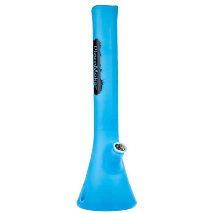 PieceMaker Kahuna Beaker Base Silicone Bong | Blue