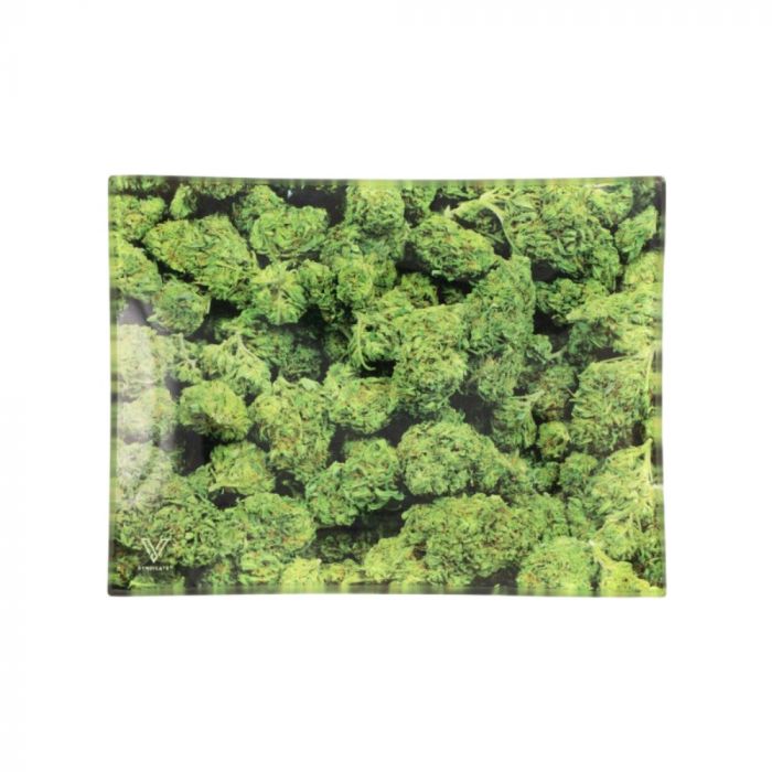 V Syndicate Small Glass Rolling Tray | Buds main product photo