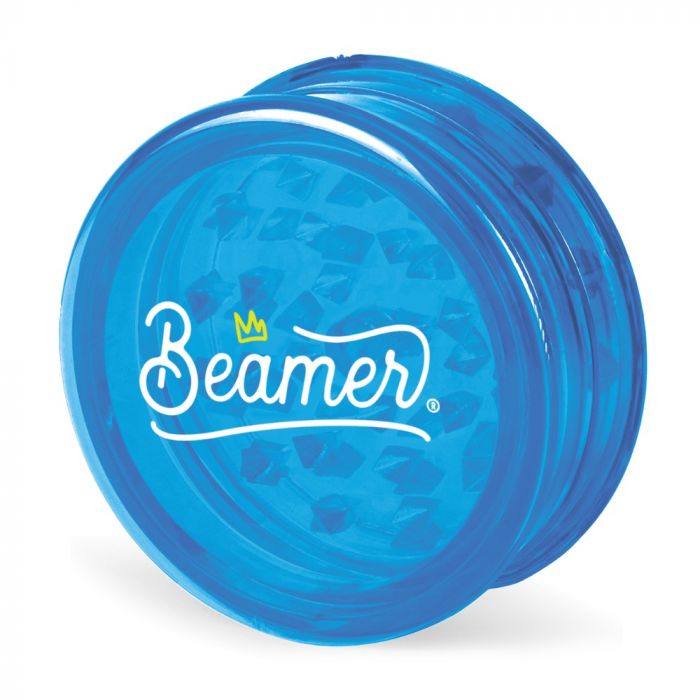 Beamer 63mm Crown Logo Design Virgin Acrylic Grinder | Blue