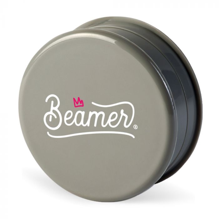 Beamer 63mm Crown Logo Design Virgin Acrylic Grinder | Grey