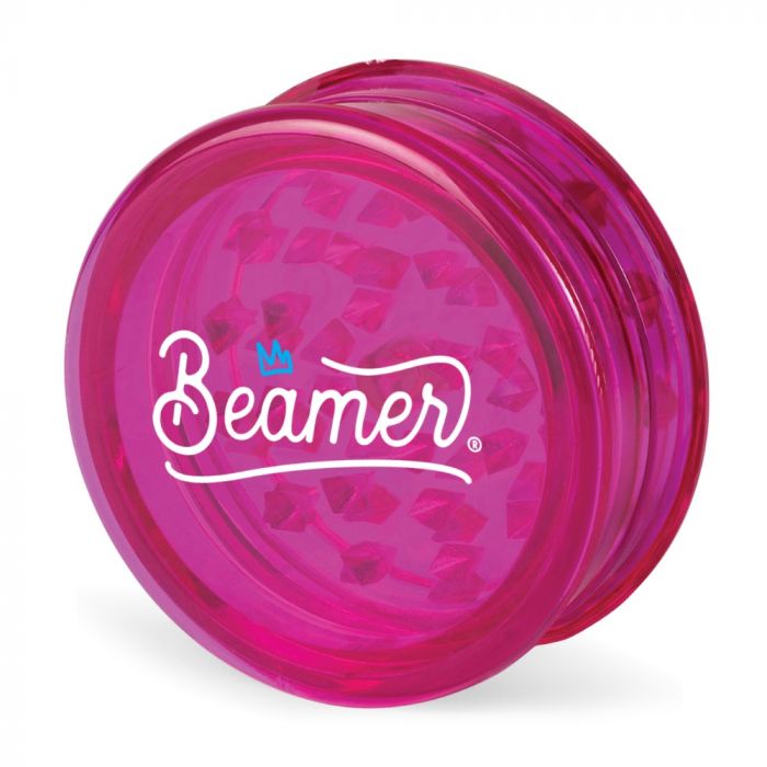 Beamer 63mm Crown Logo Design Virgin Acrylic Grinder | Purple