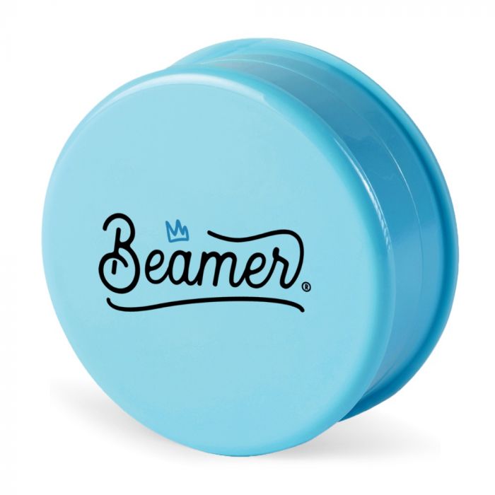 Beamer 63mm Crown Logo Design Virgin Acrylic Grinder | Sky Blue