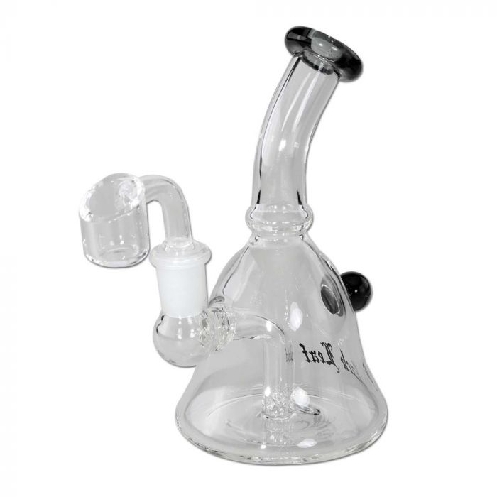 Black Leaf Bell Dab Rig with Hole Diffuser | Grey