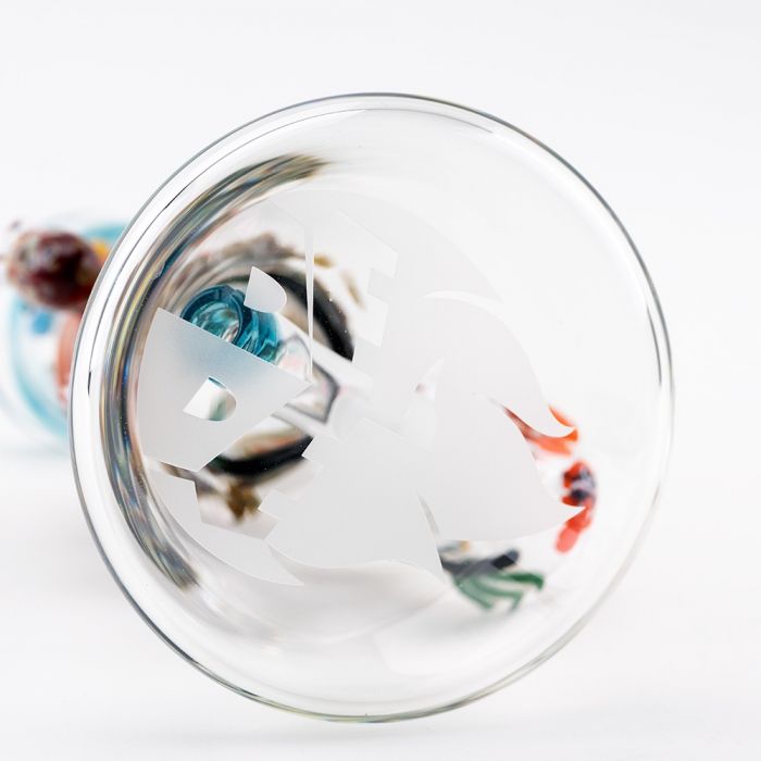 Empire Glassworks Baby Beaker Bong | Under The Sea | bottom view