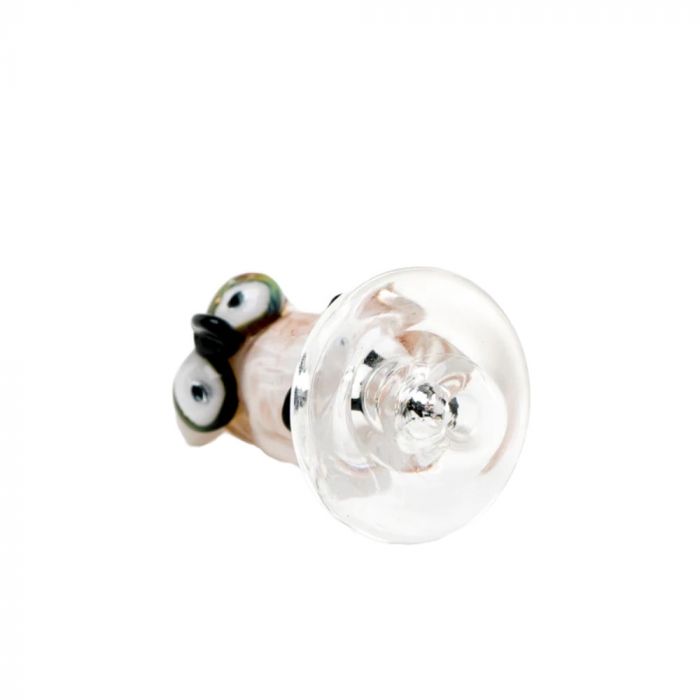 Empire Glassworks Owl Puffco Peak Carb Cap | bottom view