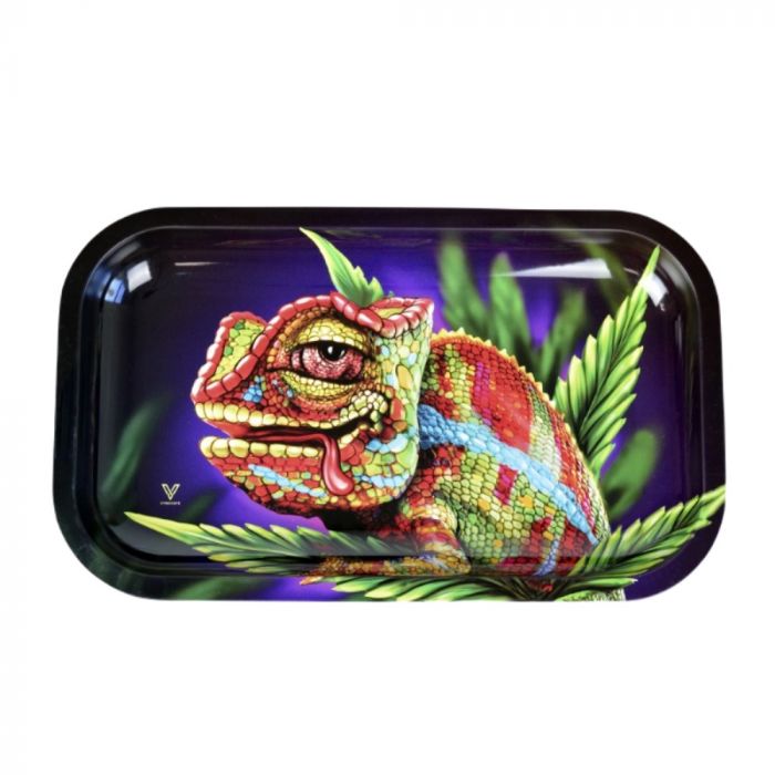 V Syndicate 27x16 Metal Rolling Tray | Cloud 9 Chameleon main product photo