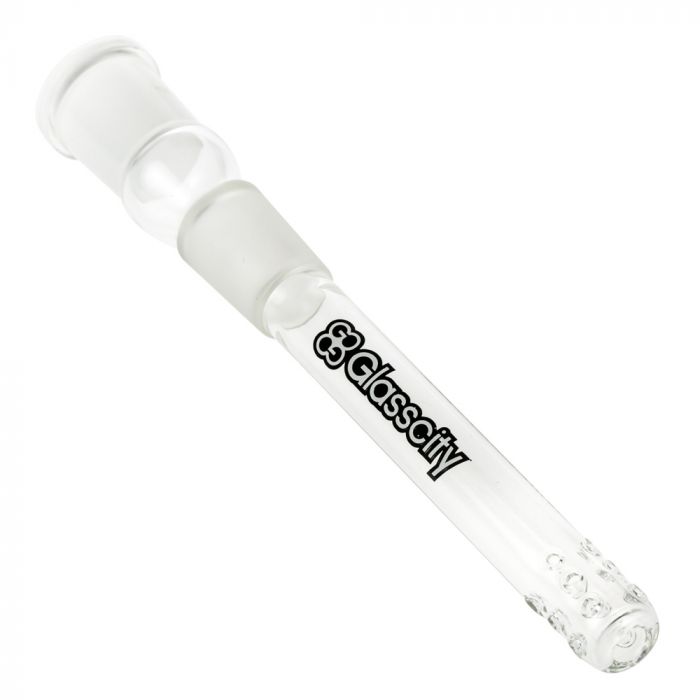 Glasscity Pearl Diffuser Downstem | Clear | 18.8mm - Back View 
