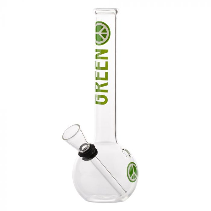 Greenline Bubble Base Glass Rasta Bong Giftset | bong