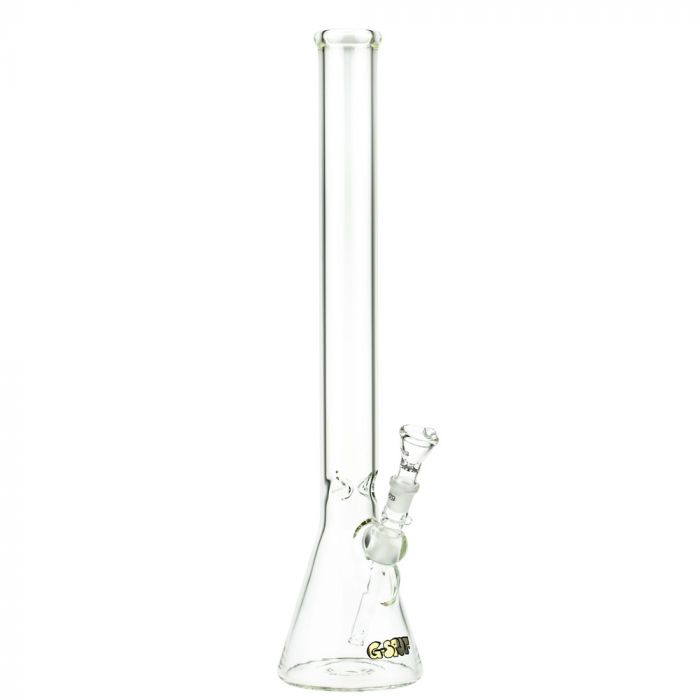 G-Spot Glass Beaker Ice Bong with Real Gold Logo | 55cm main product photo