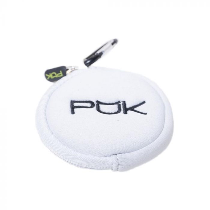 PUK Pod Neoprene Case | White/Black Lettering