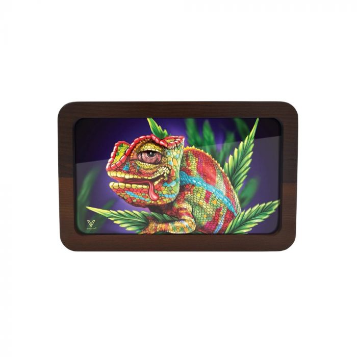 V Syndicate 3D High Def Wood Rolling Tray | Medium | Cloud 9 Chameleon main product photo