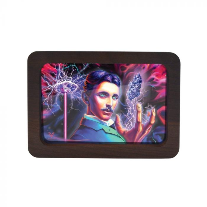 V Syndicate 3D High Def Wood Rolling Tray | Small | High Voltage main product photo