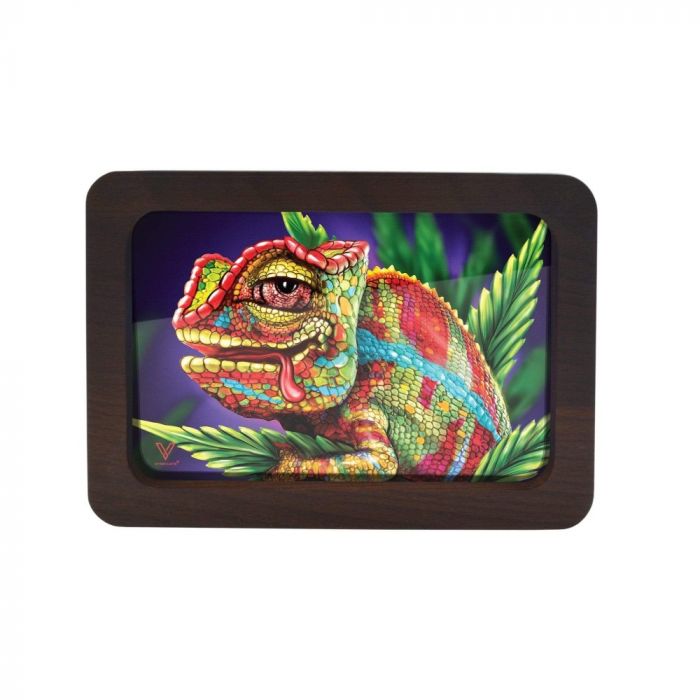 V Syndicate 3D High Def Wood Rolling Tray | Small | Cloud 9 Chameleon main product photo