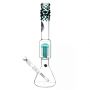 Heisenberg Beaker Bubble 12-Arm Tree Perc Bong | Dark Green | side view