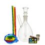 Breit Glass Bubbler with Metal Pipe in Case - Complete Set 