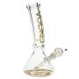 Vodka 9mm Beaker Ice Bong with Bent Neck | 12 Inch | Gold