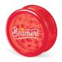 Beamer 63mm Crown Logo Design Virgin Acrylic Grinder | Red