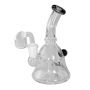 Black Leaf Bell Dab Rig with Hole Diffuser | Grey