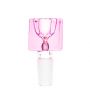 Square Shaped Glass Herb Bowl | 14.5mm | Pink
