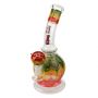 Thug Life Rasta Bubbler with Fixed Downstem | 9 Inch | Top view