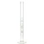 G-Spot Glass Cylinder Double Percolator Bong with Gold Logo | 60cm - Back View 