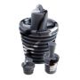 Black Leaf Hanuman Straight Ice Bong with 10-Arm Tree Perc | Box Set - Plug Set 