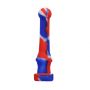 Silicone hand Pipe with Glass Bowl | Random Color | 4.5 Inch | Blue/Red