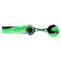 Silicone Spoon Pipe with Glass Bowl and Silicone Lid | Black/Green/White - Lid Off