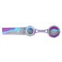 Silicone Spoon Pipe with Glass Bowl and Silicone Lid | Grey/Blue/Purple - Lid Off